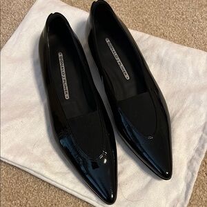 NWOT Donald J. Pliner Women's patent black shoes size 6M